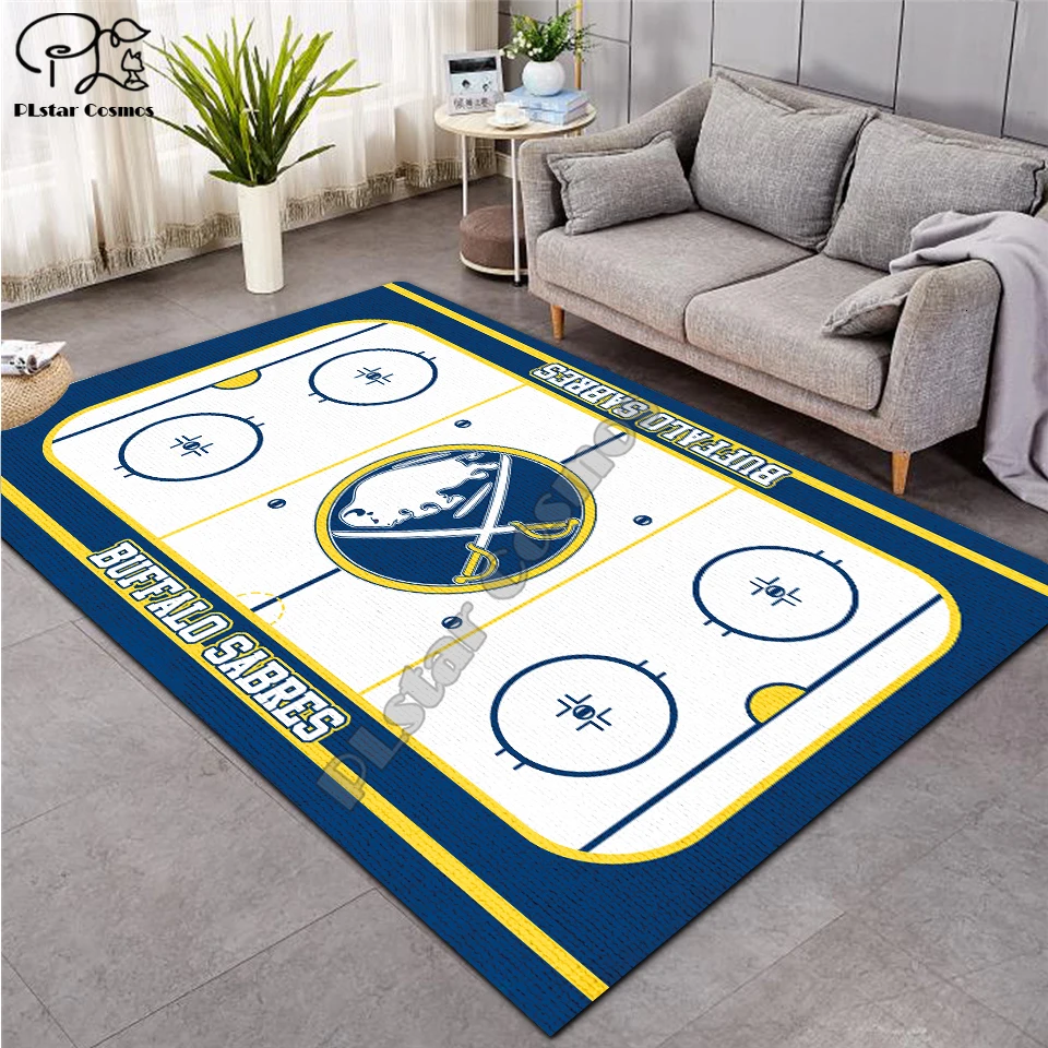 ice hockey carpet Anti-Skid Area Floor Mat 3D Rug Non-slip Mat Dining Room Living Room Soft Bedroom Carpet style-03