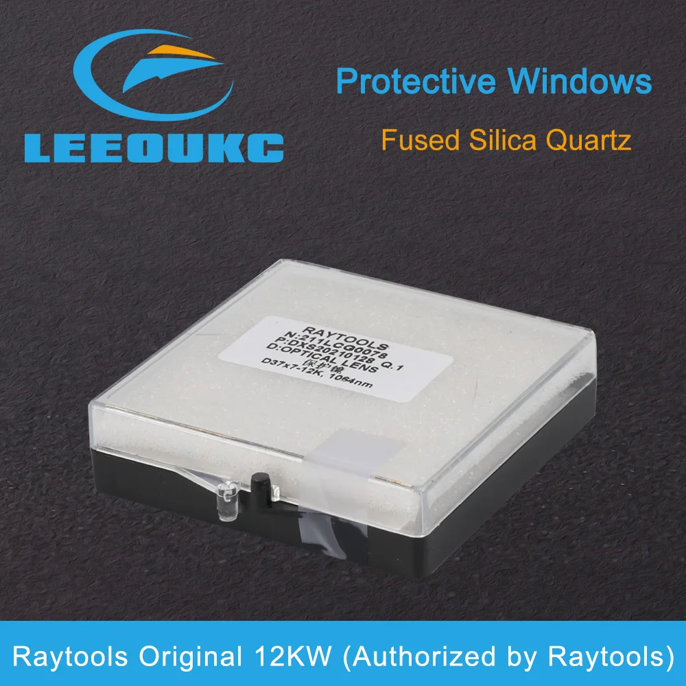 LEEOUKC 레이저 보호 윈도우 미러 직경 30 - 55 석영 융합 실리카, 섬유 레이저 1064nm, Procutter Raytools WSX 30x5 37x7