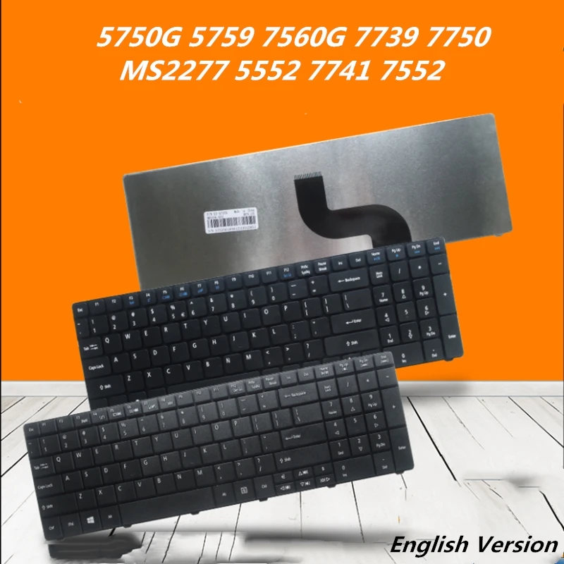 Клавиатура с английской раскладкой для ноутбука ACER 5750G 5759 7560G 7739 7750 MS2277 5552 7741 7552 |