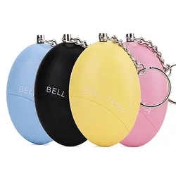 Porte clés d'auto défense pour femme, dispositif Anti loup, Portable, Protection de sécurité, œuf, alarme, défense personnelle 