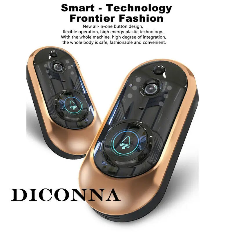 

1080P WiFi Wireless Video Doorbell Two-Way Talk Smart Door Bell Security Camera