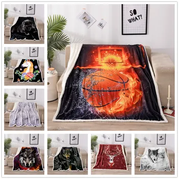 

Thickened Flannel Blanket Lamb Velvet Blanket Multi-style Printing Four Seasons Blanket Air Conditioning Weighted Blanket