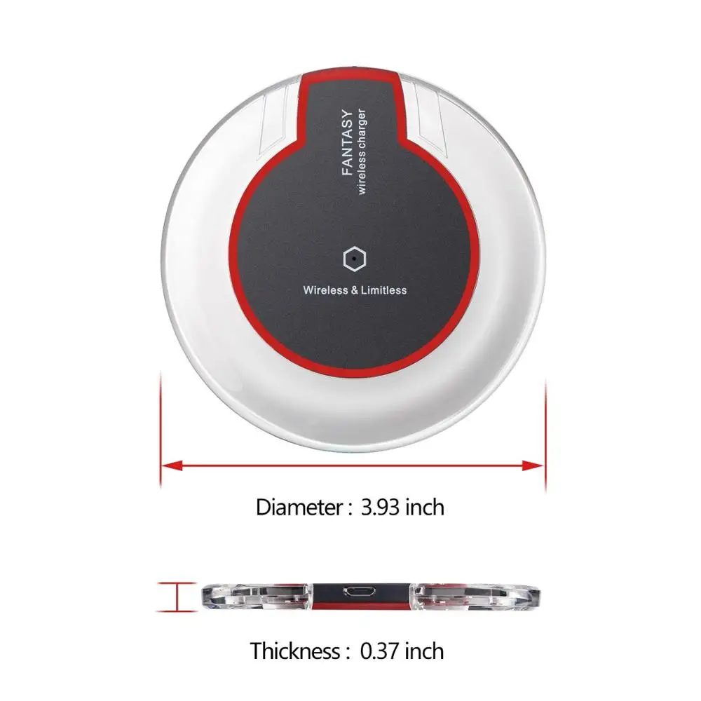 Wireless Charger For Samsung Galaxy S9/S9+ S8 S7 Note 9 S7 Edge USB Qi Charging Pad for iPhone XS Max XR X 8 Plus Wireless Charger For Samsung Galaxy S9/S9+ S8 S7 Note 9 S7 Edge USB Qi Charging Pad for iPhone XS Max XR X 8 Plus