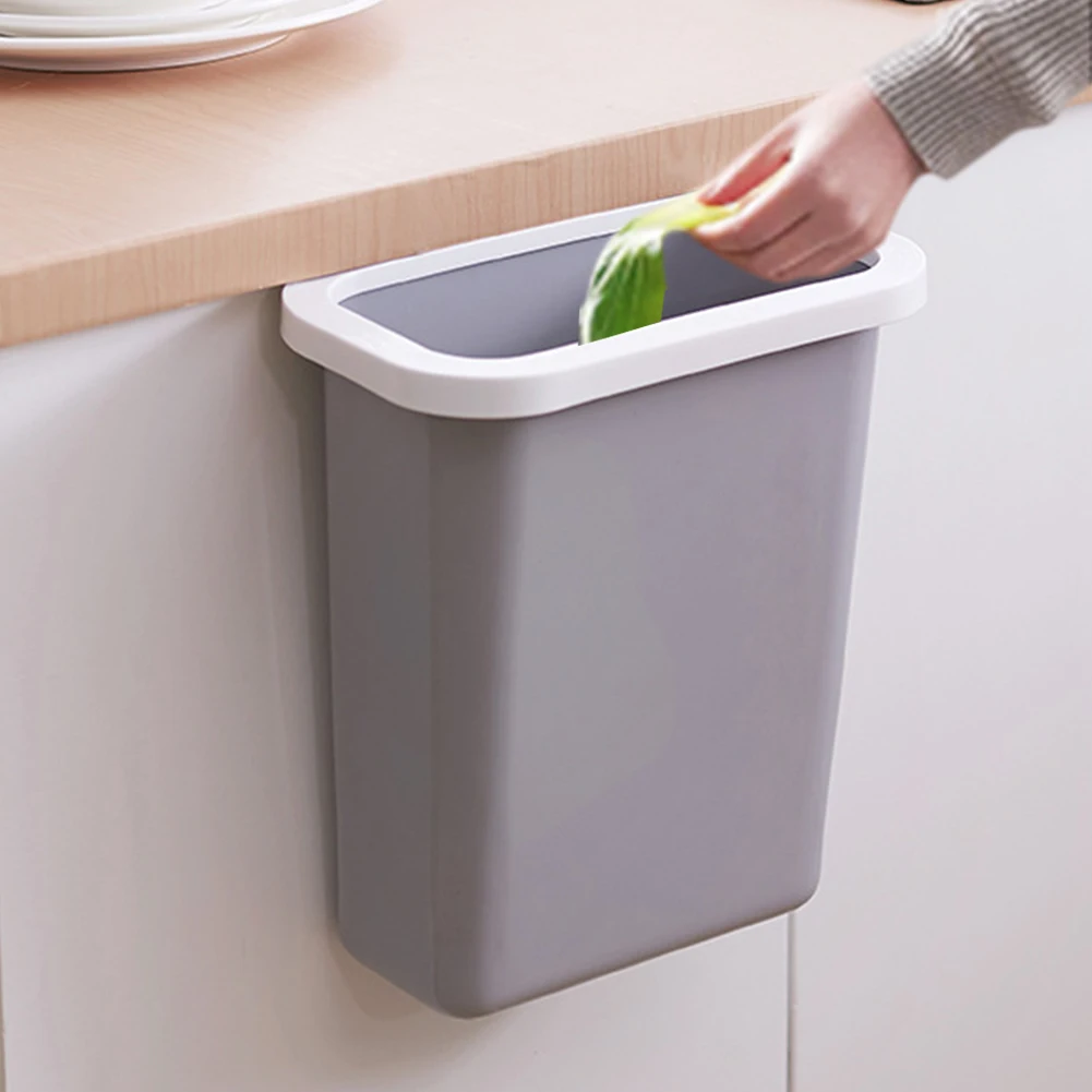 Новая подвесная корзина для мусора на дверь кухонного шкафа, настенный контейнер для мусора