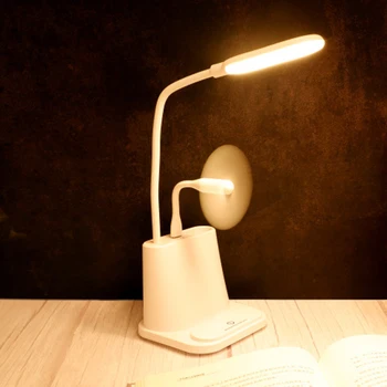 

Adjustable LED Desk Lamp 360 degree flexible metal hose Adjustment Table Lamp Touch Dimming for Children Kids Reading Study