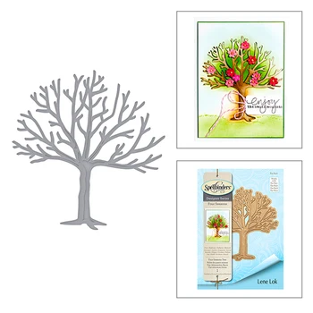 

2020 New Hot Tree Metal Cutting Dies Stencils and Scrapbooking Paper For 3D Foil Card Making Die Cut Crafts Molds Sets No Stamp