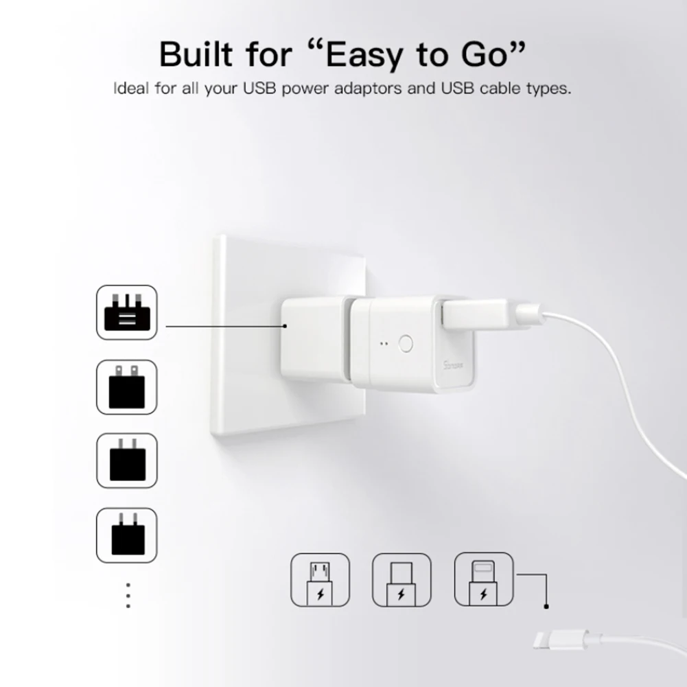 Беспроводной USB Смарт адаптер Micro 5 В Wi Fi питания светодиодный индикатор поддержка