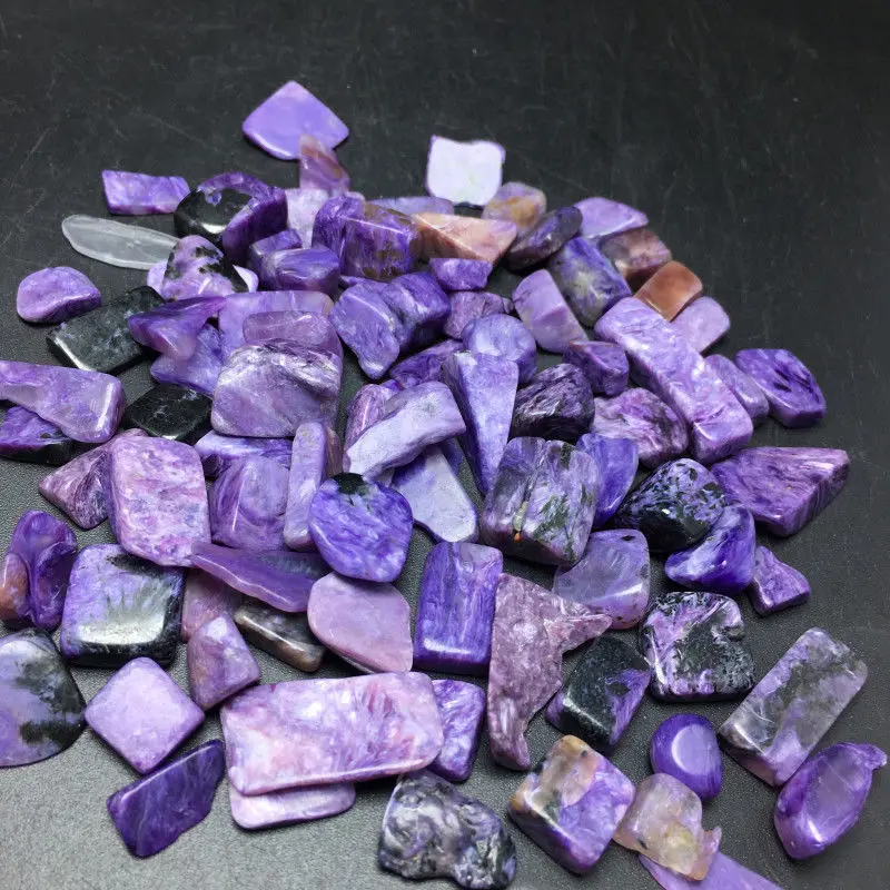 Камни с фиолетовым кристаллом Charoite щебень минерал|Камни| |