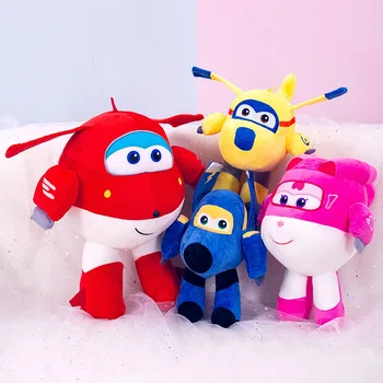 

30-50cm Super Wings Plush NEW 4 Kinds of Stuffed Super Wings Airplane Collection Gift Kid Toys Transformation for Children