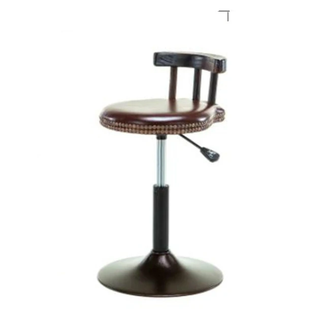 

American Style Iron Leisure Bar Stool Retro Bar Chair Lift Reception Desk High Stool Cafe Bar Chair