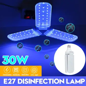 

E27 Ultraviolet Light Tube Blub Sterilizing Lamp 85-265V 30W LED UV Germicidal Light Disinfecting Light Sterilization Lamp