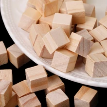 10/25/25 мм деревянные квадратные блоки мини-кубики для украшения для работы по дереву ремесла Сделай Сам RXJB