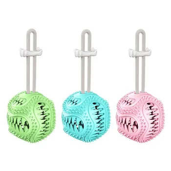 

New Multifunction Pet Molar Bite Toy Decompression Resistant To Bite Spilled Toothbrush Interactive Fun Pet Leakage Food Toy