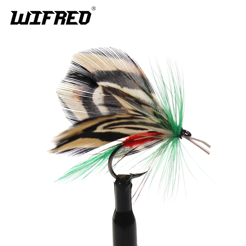 

Wifreo Set of 12PCS Insects Trout Fly Fishing Flies Single Hook Wet Dry Lure Salmon Flies Fly Tackle Set