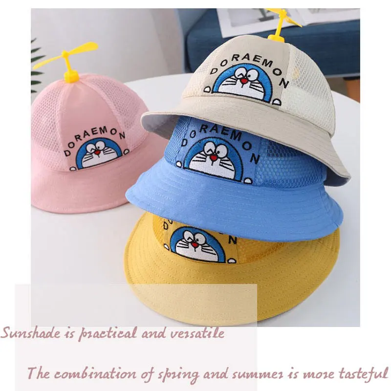 Baby Bucket Hat Cotton Infant Fisherman Cap for Girls and Boys  Cartoon Bamboo Dragonfly Cap Spring Mesh Cap Cute Children's Cap pacifier for baby