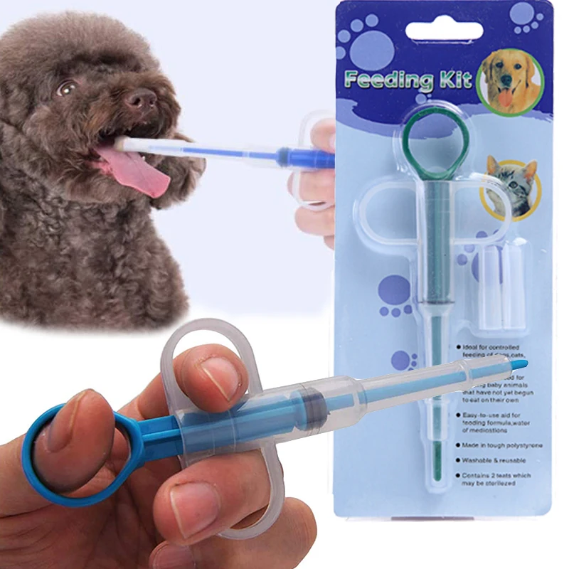 Alimentador de medicina para mascotas, pistola de pastillas para perros y gatos, jeringa de agua, dispensador de alimentación médica para mascotas, herramienta para Animal PEQUEÑO