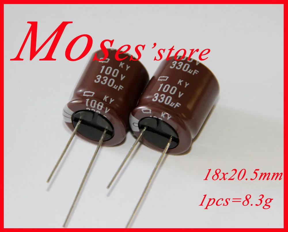100 в 330 мкФ 18x20 мм +/- 20% 100% оригинальный новый NCC емкость низкий ESR аудио