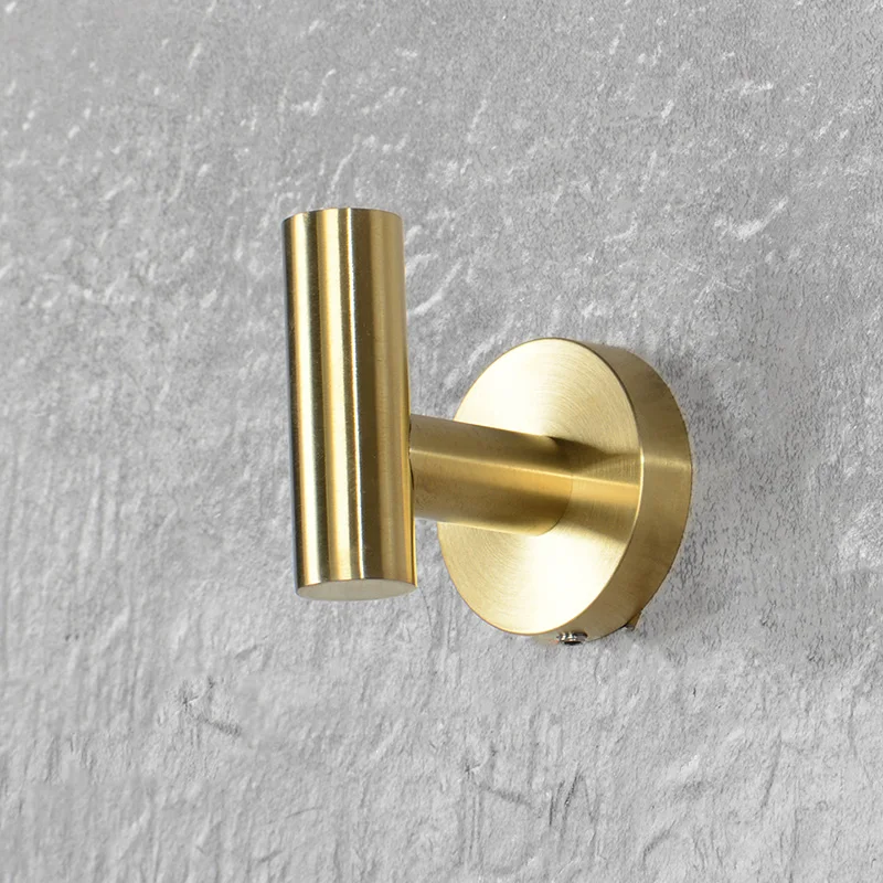 Bathroom Hardware Set Paper Towel Holder Toilet Paper Holder Towel Hook Clothes Hook Brush Gold Bathroom Hardware Accessories Set Towel Bar Paper Holder Towel Ring Robe Hook Round Classic Bathroom Fittings
