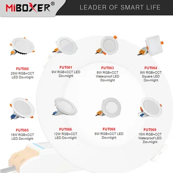 

Miboxer 6W/9W/12W/15W/18W25W RGB+CCT led Downlight Dimmable Ceiling AC110V 220V