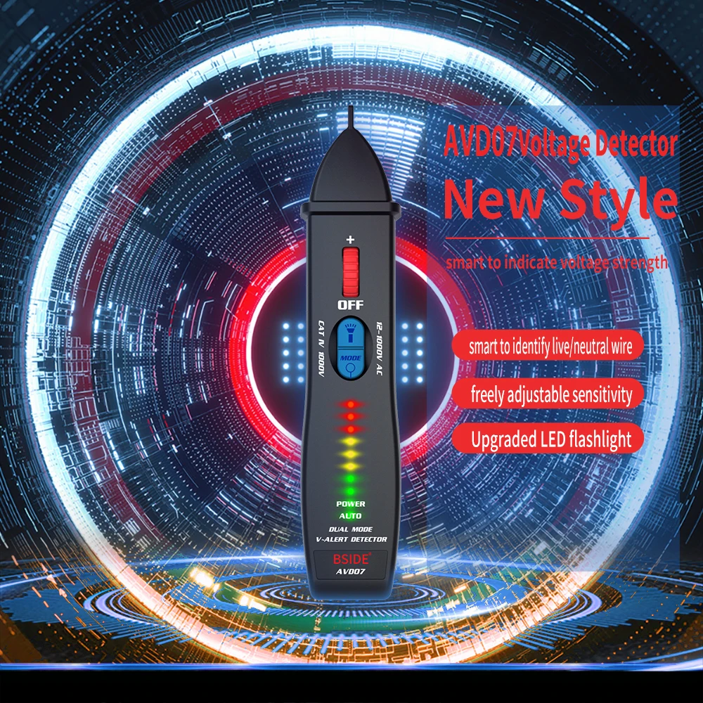 Shop New Portable Non Contact Ac Voltage Detector Pen For Live Neutral Wire Indication And Breakpoints Check Online
