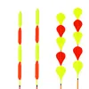 15PCS/set Rubber fishing float bobber Floating eye stick fish drift flat tail triangle fluorescent magnification buoy Tackle ► Photo 2/6