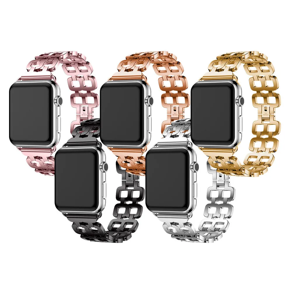 Stainless Steel Watch Band for Apple 42mm 44mm Metal Strap 38mm 40mm Series 4 3 2 1 Bracelet | Электроника