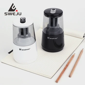 

SWEJU Electric Pencil Sharpener Creative Stationery Best Heavy Duty Helical Steel Blade for Home School Office Desktop