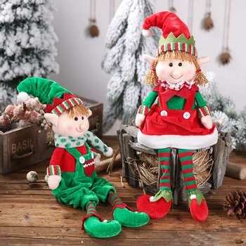 

Christmas Elf Doll Xmas Tree Toys Faceless Gnome Santa Christmas Tree Ornaments Home Decoration Christmas Gifts New Year'S Decor