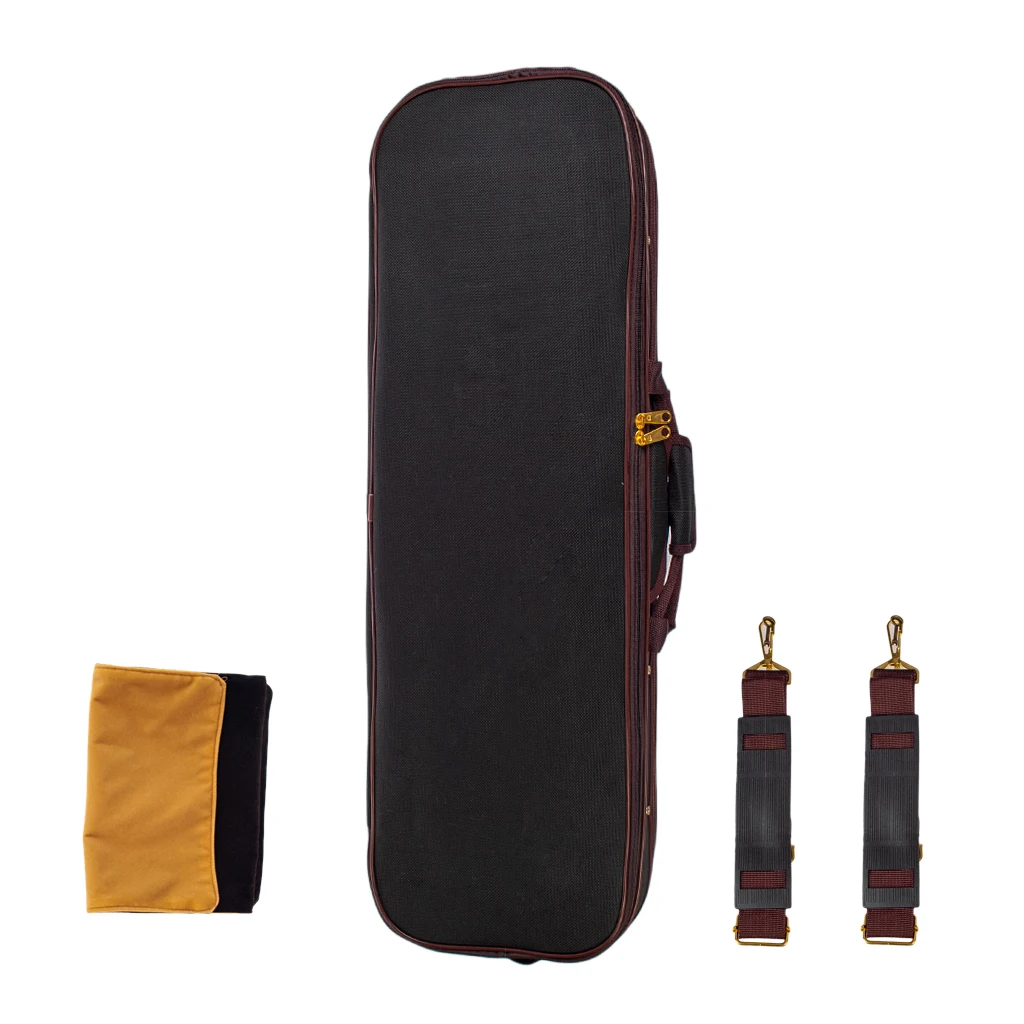

NEW Violin Case Size 4/4 Oxford Cloth Fine Velvet Hygrometer Oblong Case