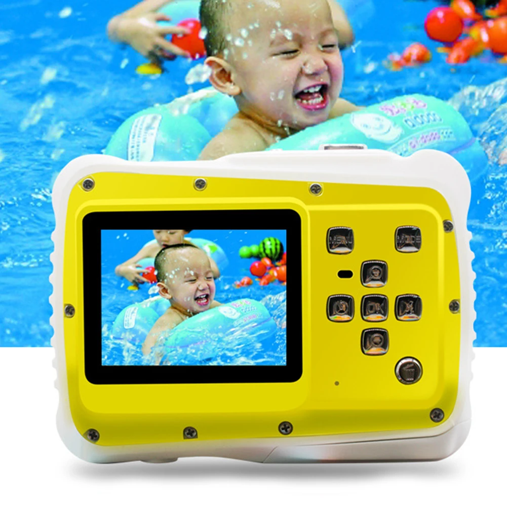 

Swimming Kids Camera Outdoor Photography Waterproof Digital 2.0 Inch Screen Gift Battery Operated Flash Light Anti Falling HD