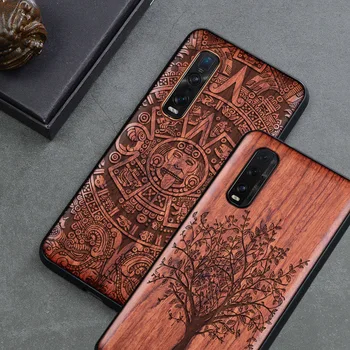 

Phone Case For OPPO Find X2 Pro Original Boogic Wood TPU Case For oppo find x2 pro Phone Accessories