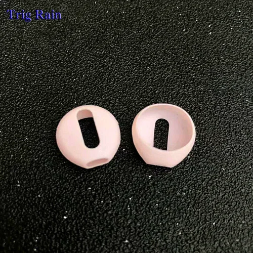 pink 2 шт./пара амбушюры для Airpods Беспроводной Bluetooth для iphone 7 7plus наушники силиконовые вкладыши Шапки наушники чехол подушечки вкладышей - Цвет: pink