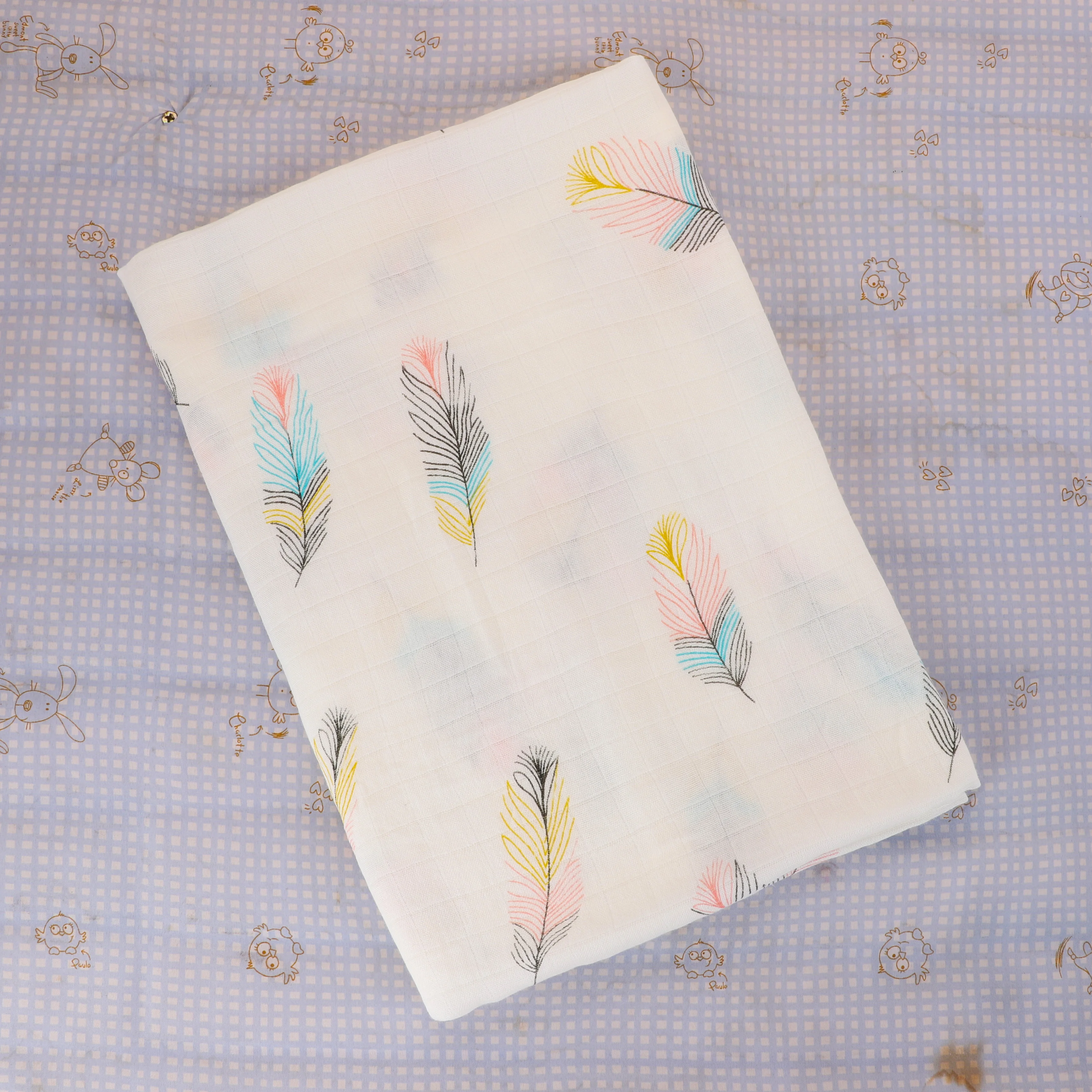 

Muslin Wrap Newborn Blankets Bath Gauze Swaddle Blankets Baby Accessories Animals Lemon Print Baby Photography Wrap Girls Boys