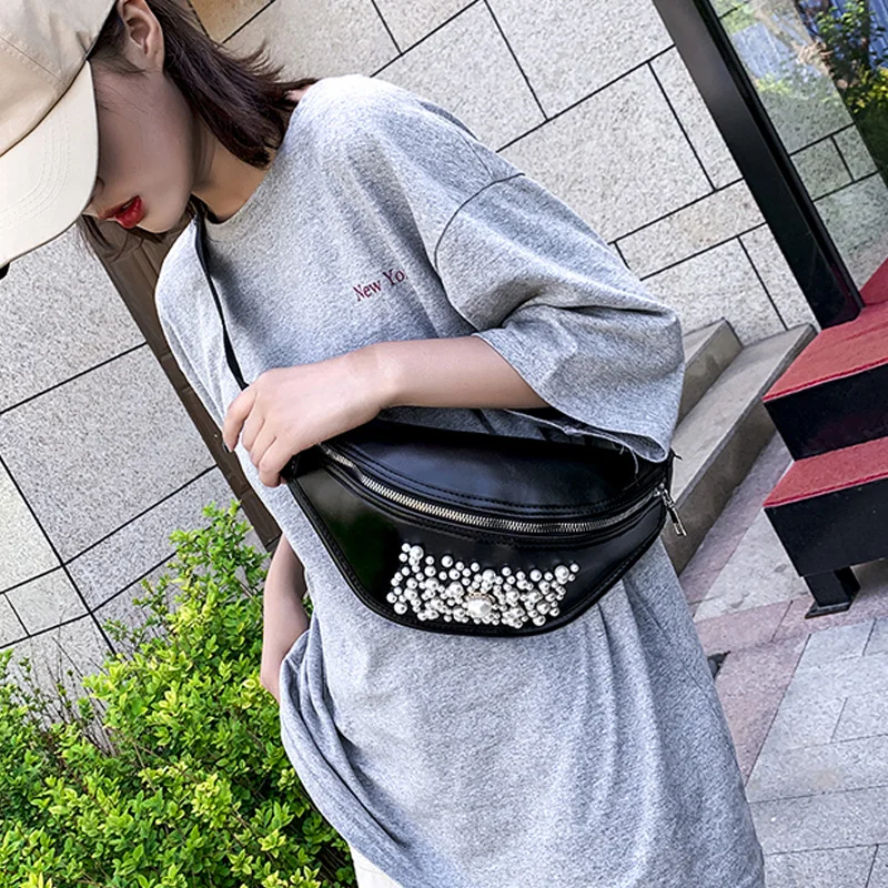 leather hip belt bag