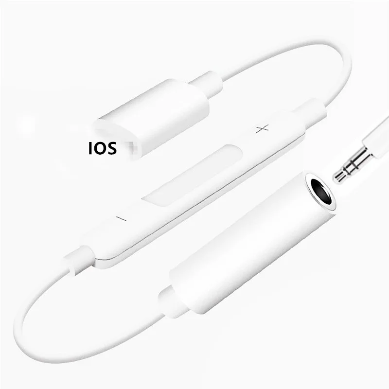 Для IOS 8-контактный 3,5 мм разъем для наушников адаптер Bluetooth аудио вспомогательный конвертер для Apple IPhone XR XS Max 7 8 Plus сплиттер кабель