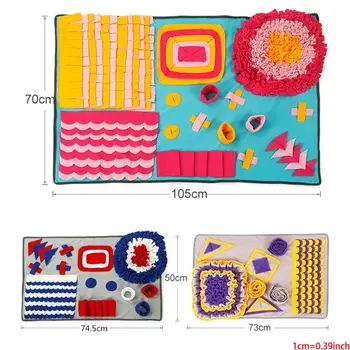 

Dog Snuffle Mat Treat Blanket, Pet Puzzle Activity Mat for Stress Release