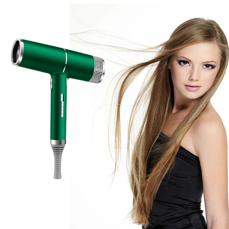 Professional Hair Dryer Hot Cold Wind Anion Blower Strong Power Styling Salon Hairdryer Fast Drying With Diffuser Nozzle Mouth