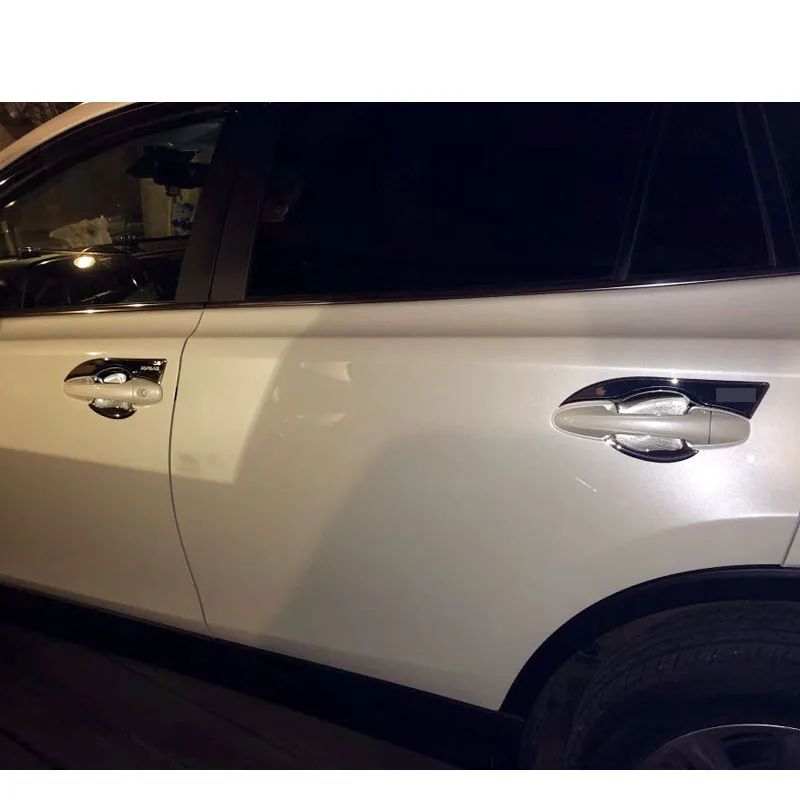 Хромированная дверная ручка из АБС пластика для toyota rav4 rav 4 xa40 2018 2017 2016 аксессуары