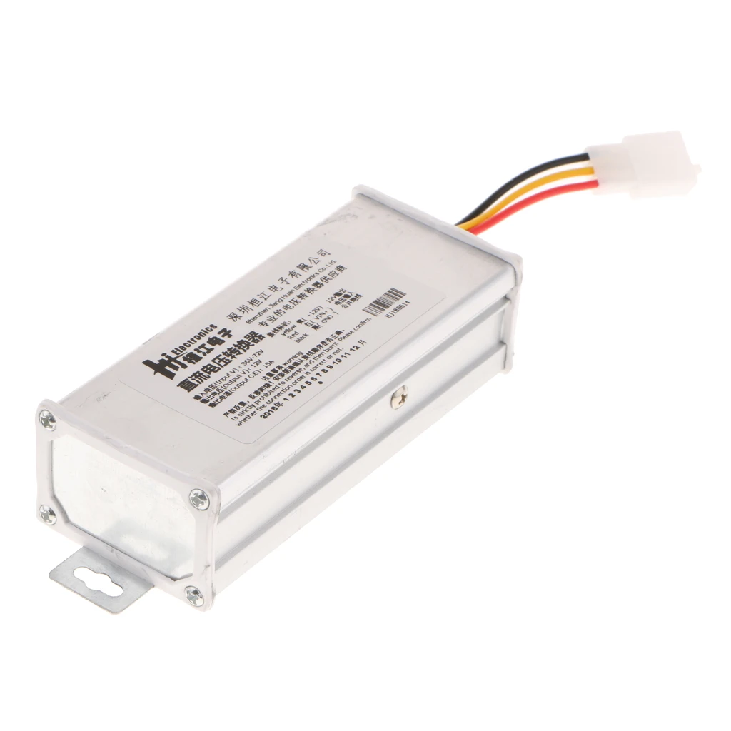 DC/DC Converter Regulator Reducer  36V-72V Step Down to DC 12V 15A 180W Waterproof Power Supply Transformer Volt Module