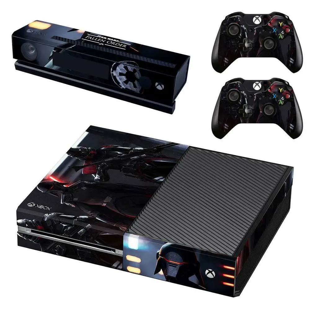 Звездные войны джедай: Падший заказ наклейка s для xbox one виниловая кожа Наклейка Pegatinas для xbox one консоль Kinect два контроллера Скины