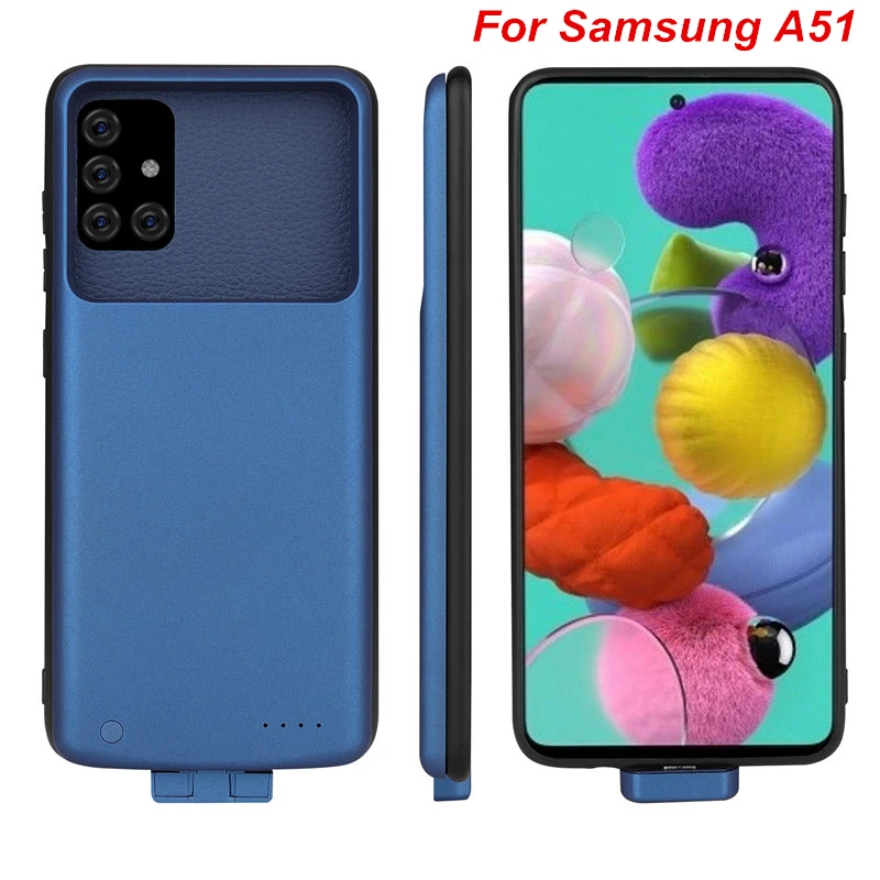 5000 Mah For Samsung Galaxy A51 Battery Case A51 4G Soft Back Clip Charger  Power Bank For Samsung Galaxy A51 Battery Case
