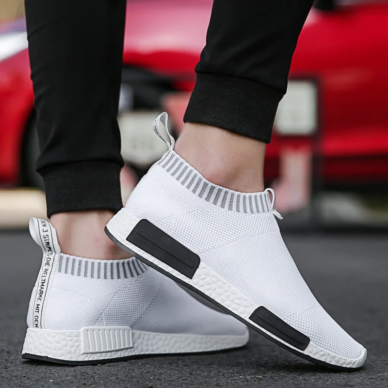 Men's Slip on Sock Sneakers 38-47 Super Light Breathable Mens Shoes Men Walking Jogging Shoes Men Sneakers Casual Shoes for Men - Image 2