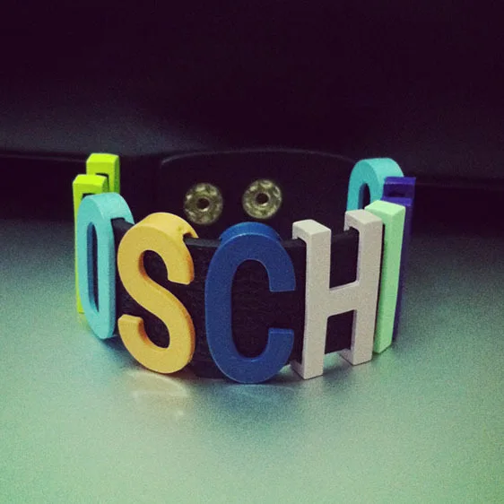 

Color Letter Leather Bracelet PU Bracelet MOS Bracelet Multicolor