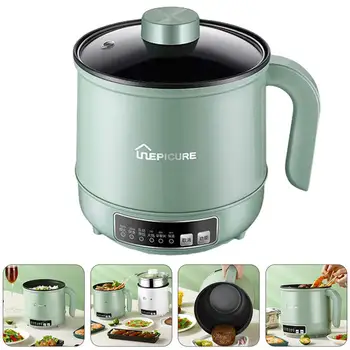 

Electric Cooker Multifunctional Skillet Non-Stick Hot Pot Noodles Cooker Household Kitchen Hot Pot Noodles Cooker With US Plug