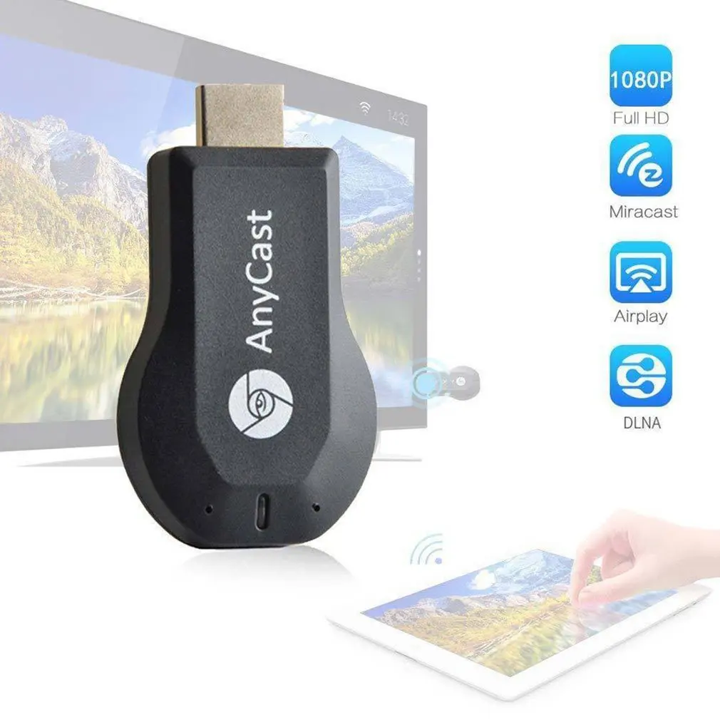 WiFi 1080P HD HDMI tv Stick AnyCast DLNA беспроводной донгл с поддержкой Miracast и AirPlay приемник для IOS для Android