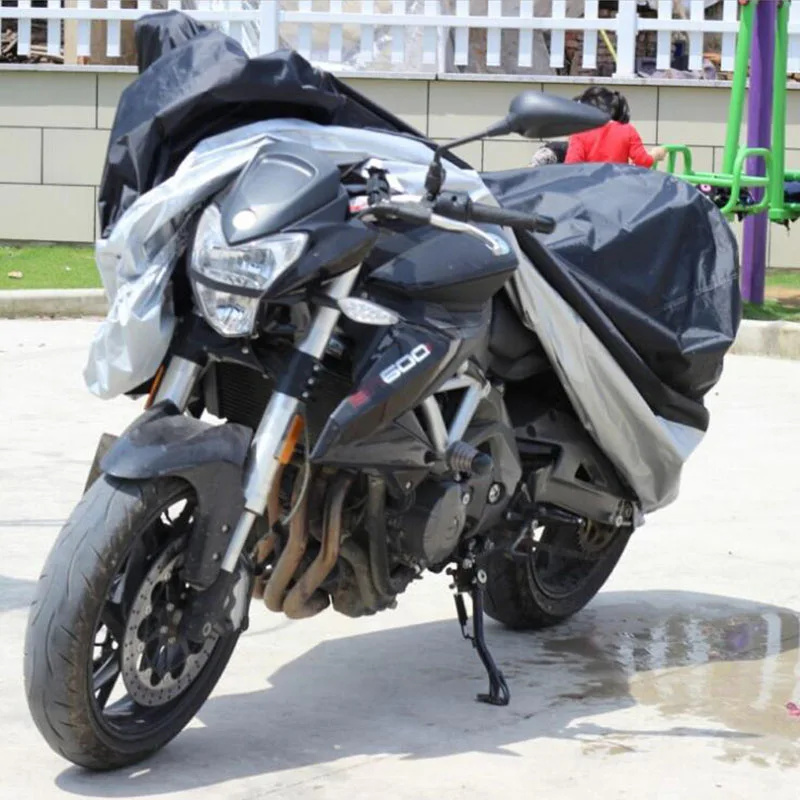 

TKOSM S M L XL XXL XXXL Waterproof Outdoor Indoor Motorcycle Cruisers Street Sport Bikes Cover UV Protective Motorbike Rain Dust