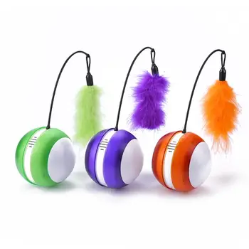 

Motion Interactive Cat Toy USB Rechargeable Led Light 360 Degree Self Rotating Ball Pets Playing Toys Pet Cat Product