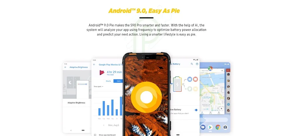 Doogee S90 Pro 6 ГБ 128 ГБ модульный мобильный телефон IP68/IP69K Helio P70 Восьмиядерный NFC 6,18 FHD+ дисплей 4G LTE смартфон
