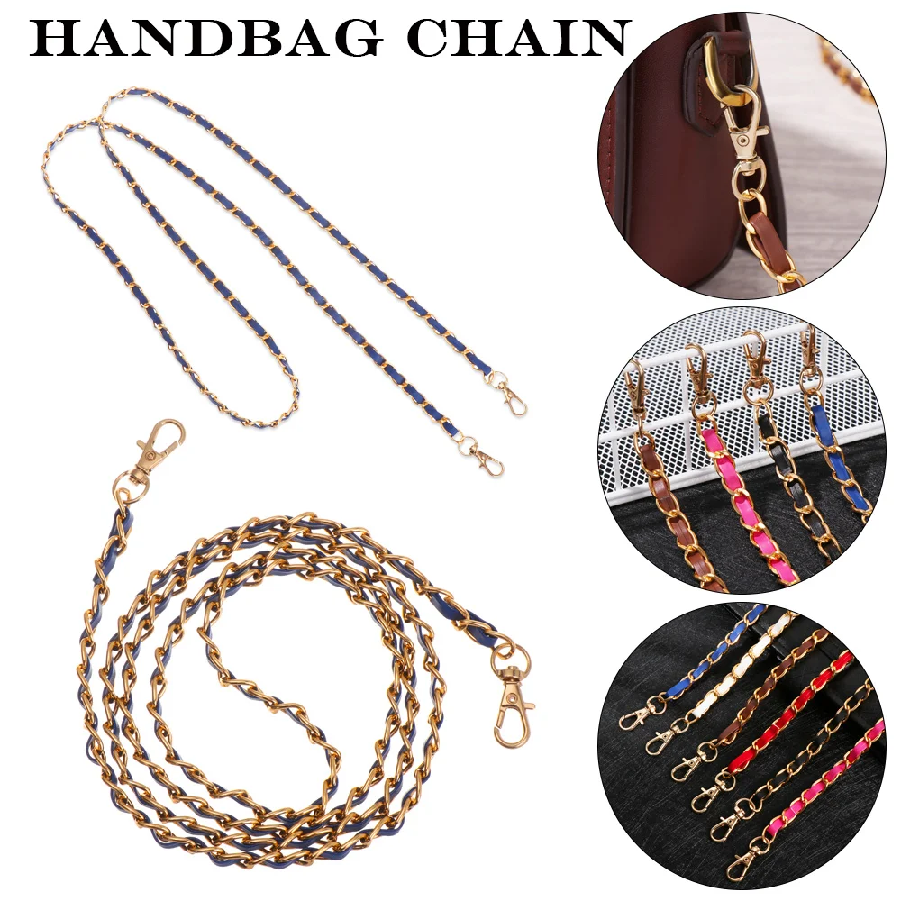 Cadena de mano ajustable de 1,2 m, bolso de hombro de cuero sintético de Metal, correa de aiguillette, repuesto para bolso de mano, regalo