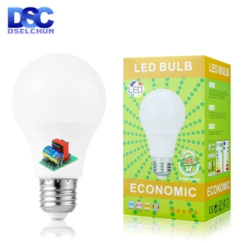 

High Quality E27 LED Bulb Lamp No Ficker with driver 3w 5w 7w 9w 12w 15w 18w Lampada LED Light Bulb 220V-240V Spotlight Lighting
